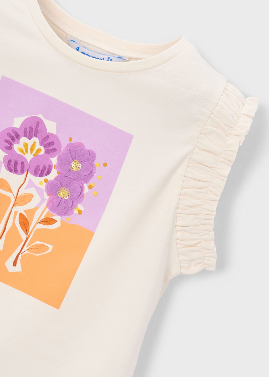 Camiseta Flores Niña