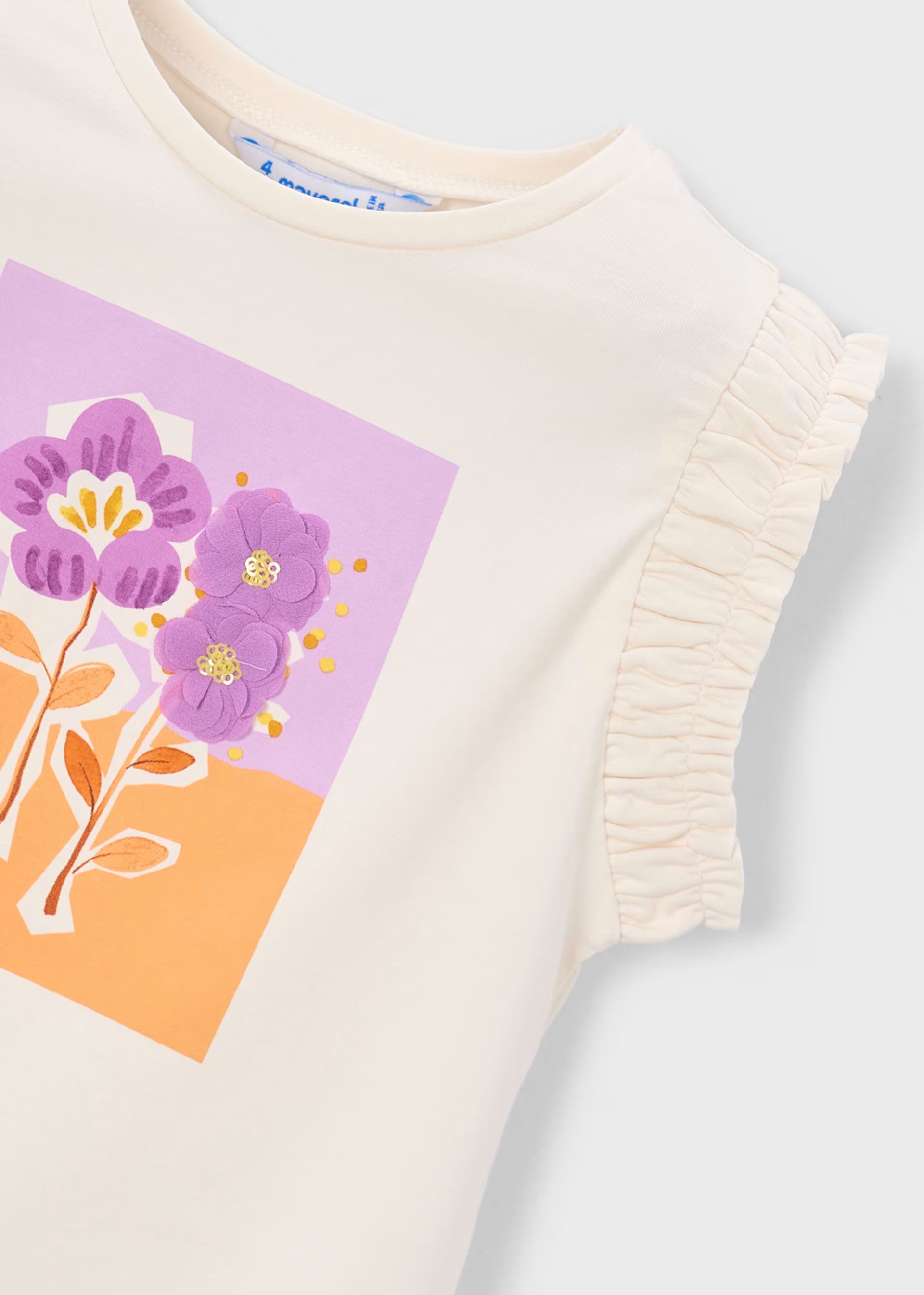 Camiseta Flores Niña