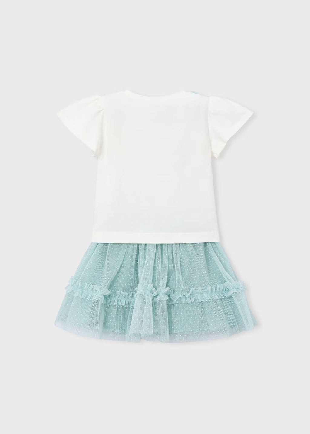 Conjunto falda tul y camiseta niña