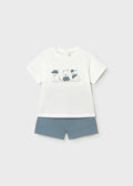Conjunto pantalón y camiseta animalitos