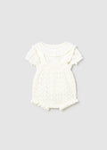 Conjunto peto tricot y blusa