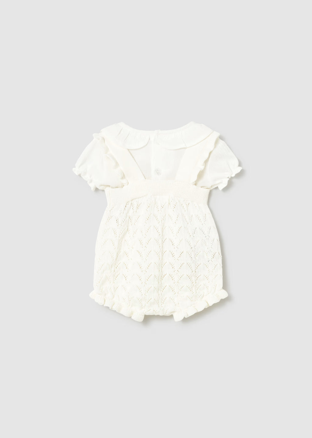 Conjunto peto tricot y blusa