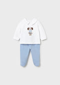 Conjunto polaina y camiseta bordado