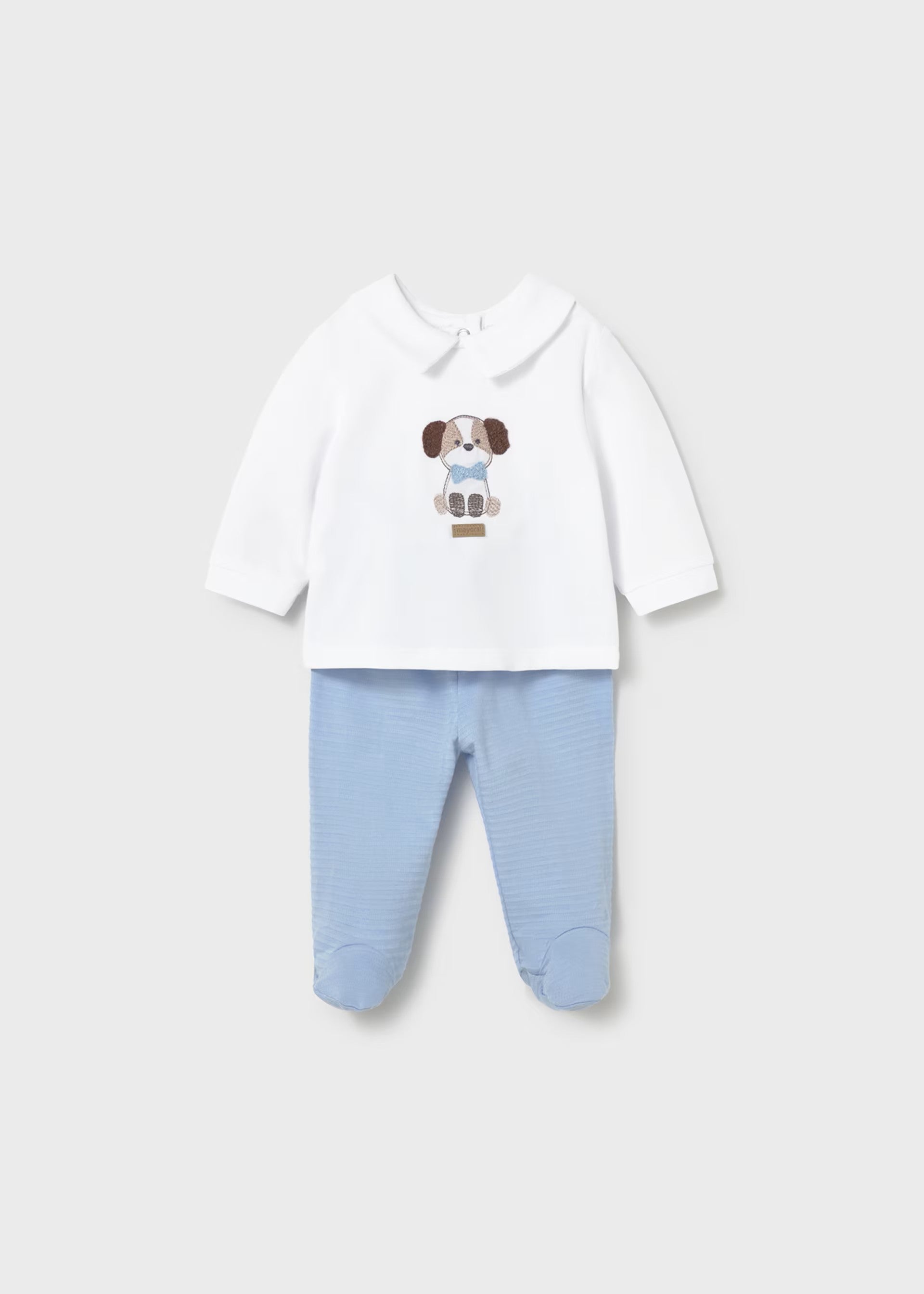 Conjunto polaina y camiseta bordado