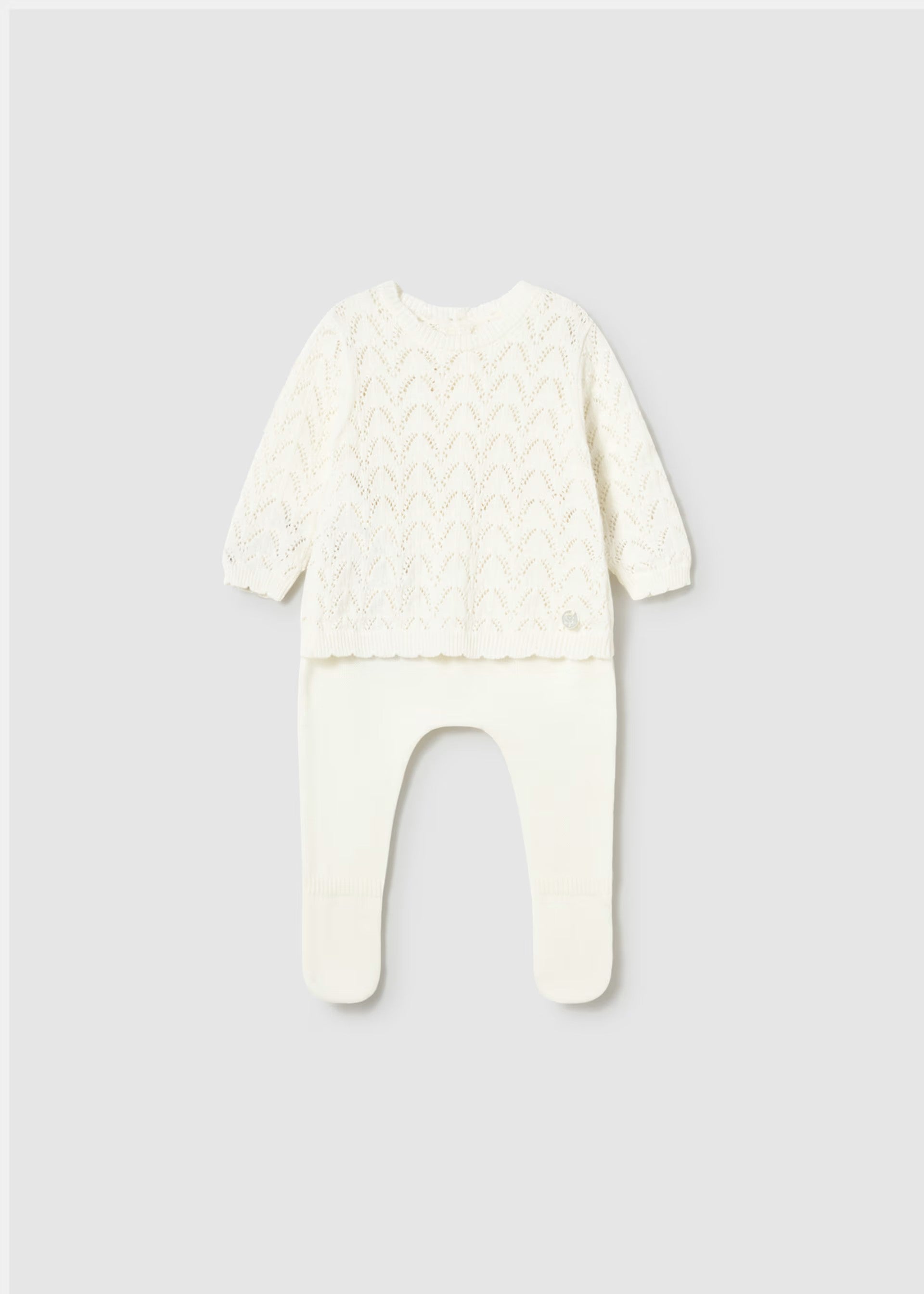 Conjunto polaina y jersey tricot