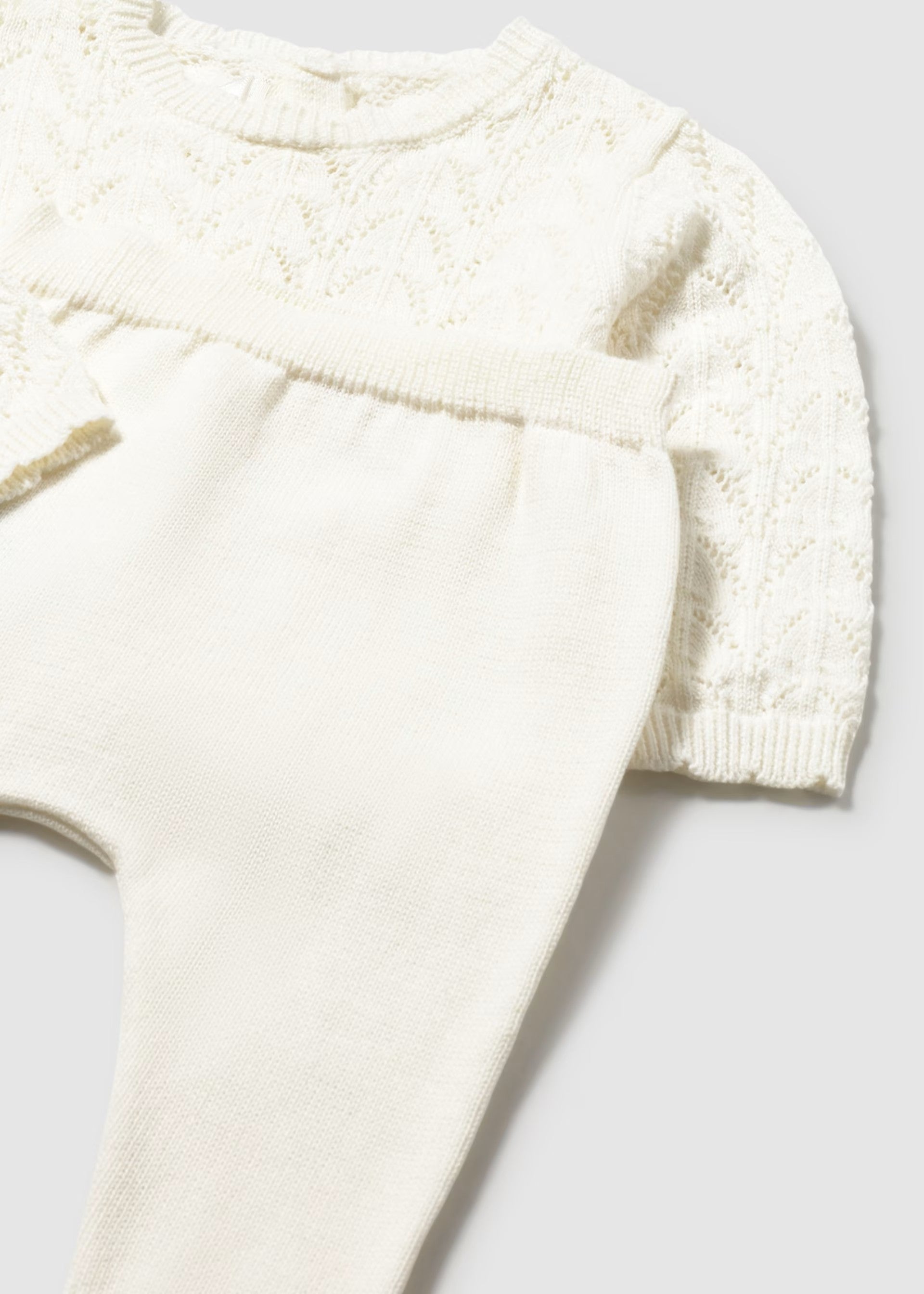 Conjunto polaina y jersey tricot