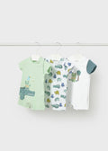 Set 3 pijamas cortos cocodrilo