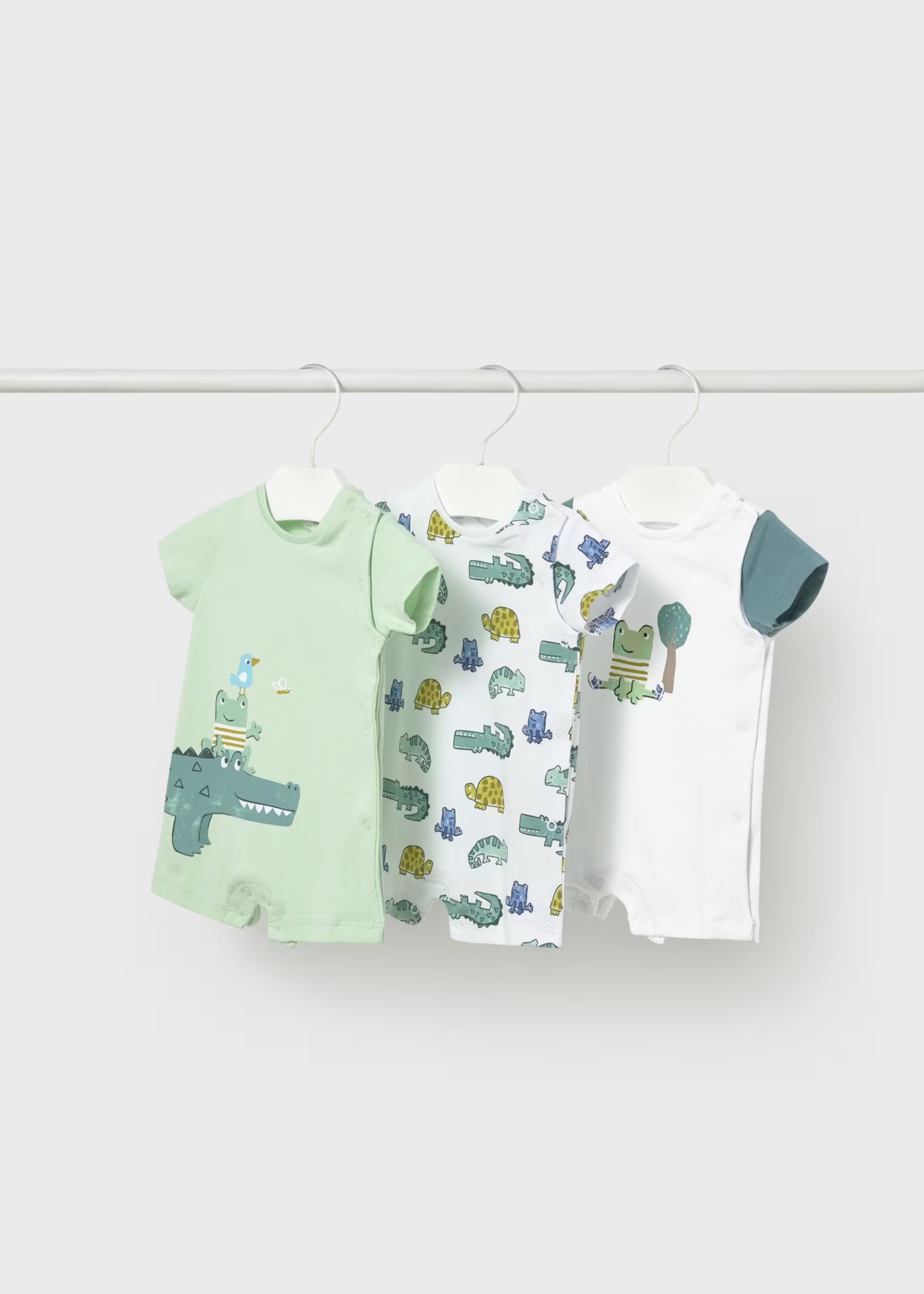 Set 3 pijamas cortos cocodrilo