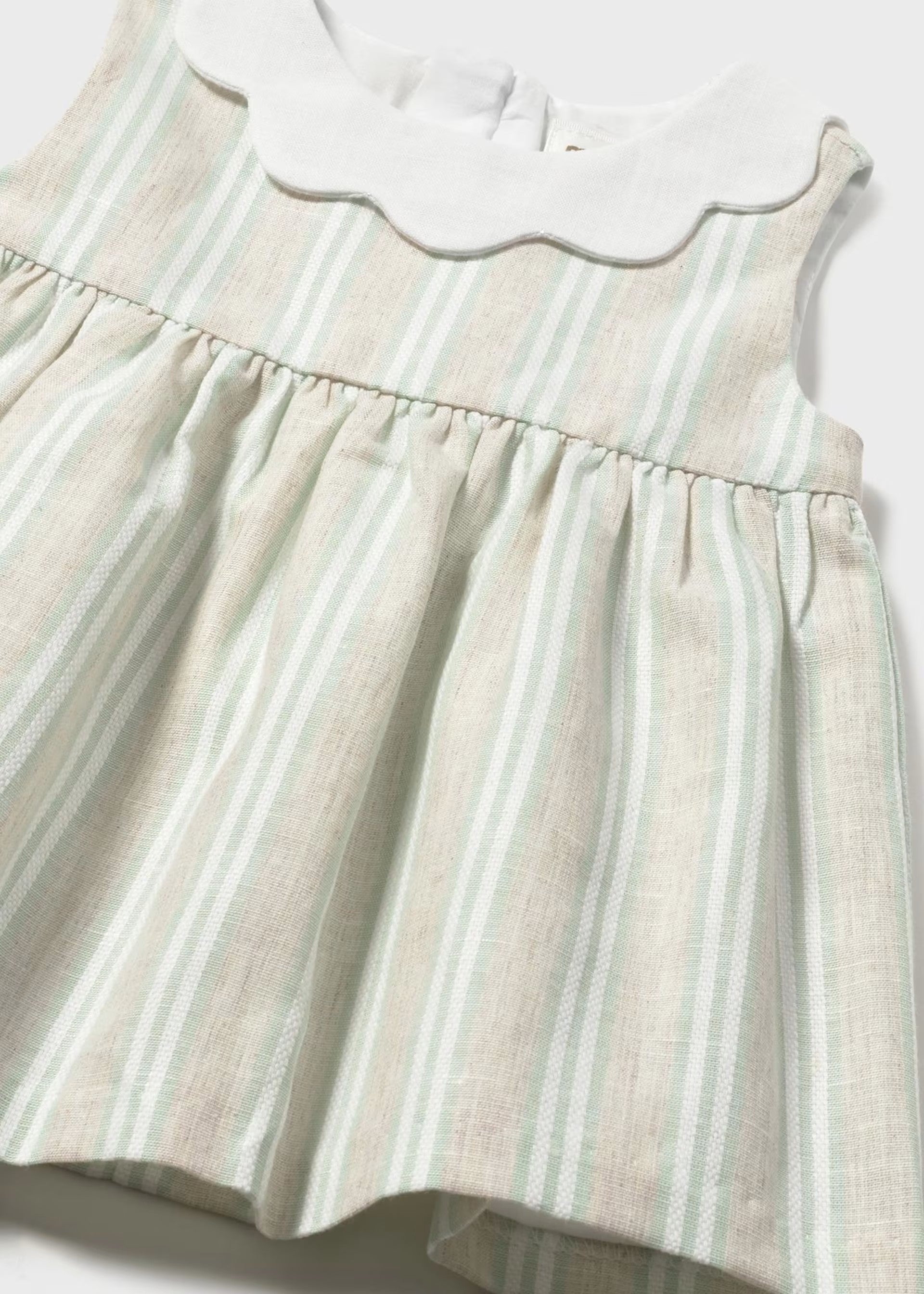 Vestido rayas lino