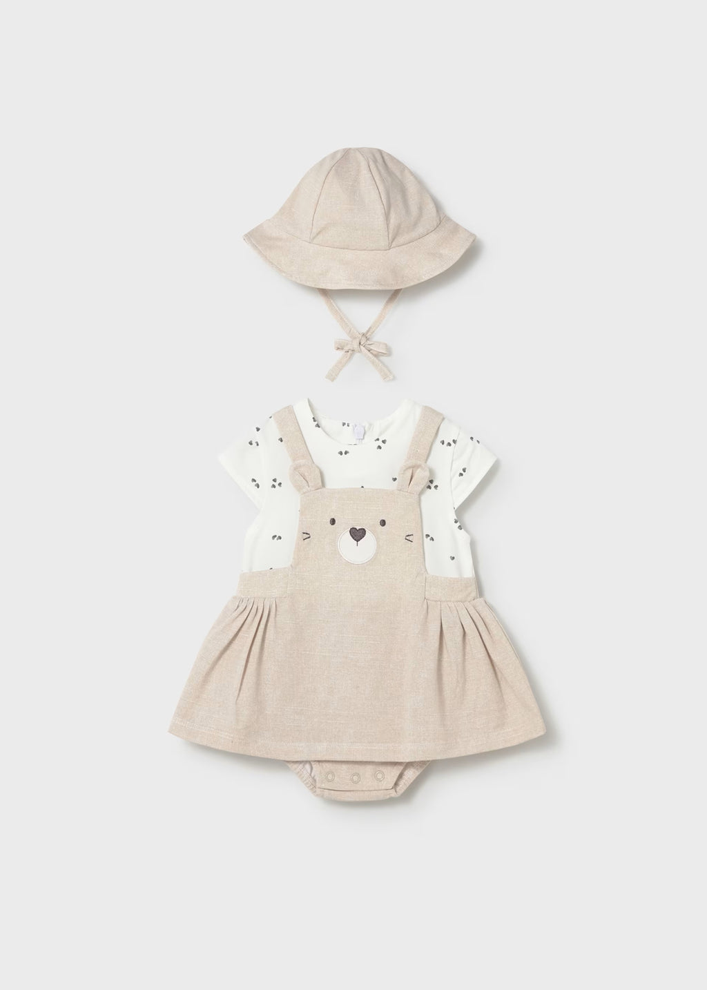 Vestido peto con gorro