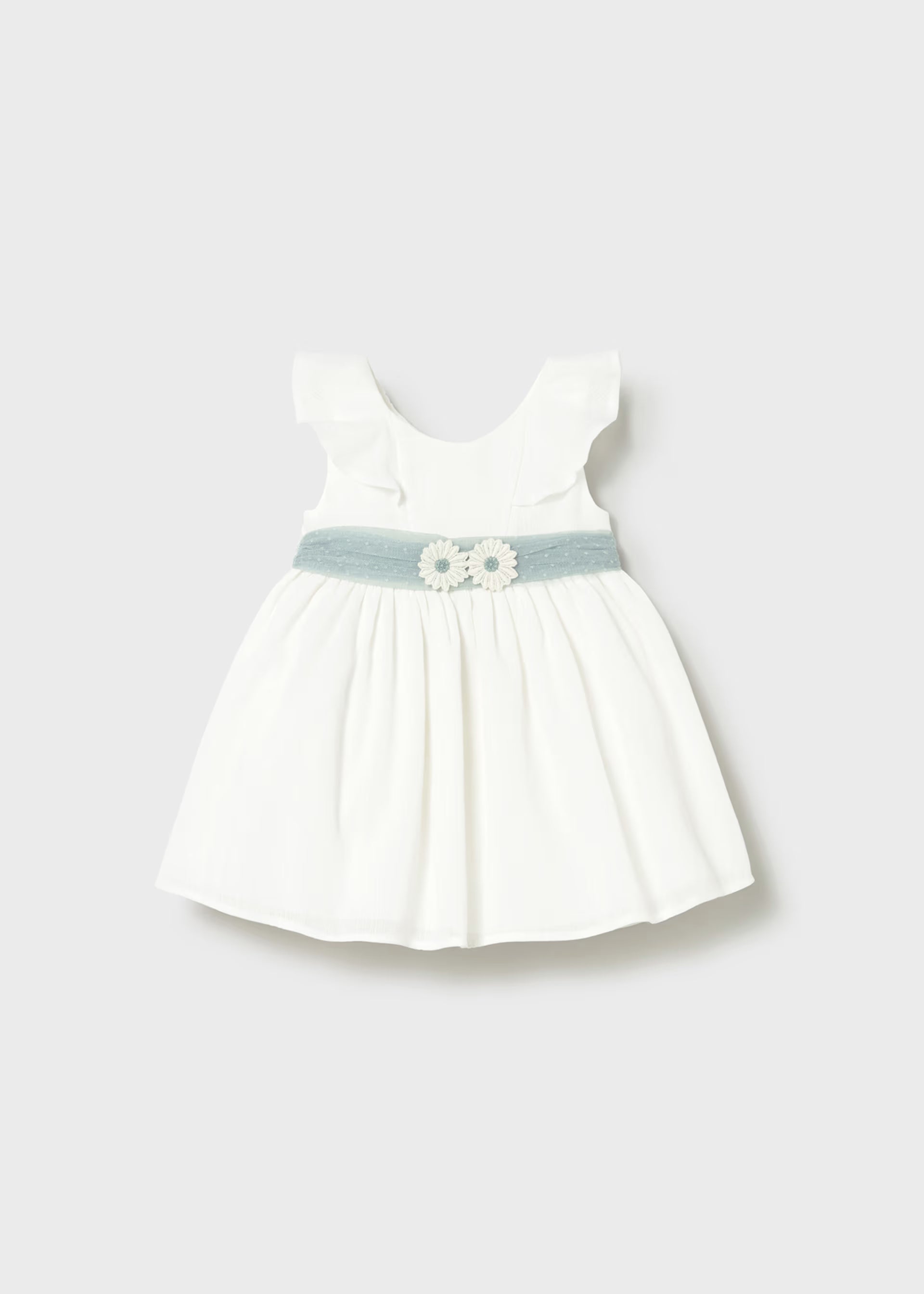 Vestido tul con fajín bebé
